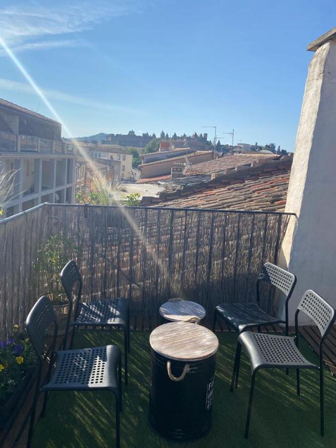 Rooftop Face A La Cite 'Rfc' Carcassonne Buitenkant foto