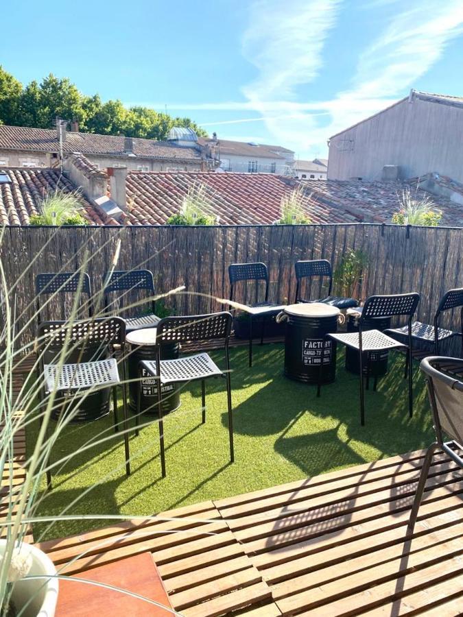 Rooftop Face A La Cite 'Rfc' Carcassonne Buitenkant foto